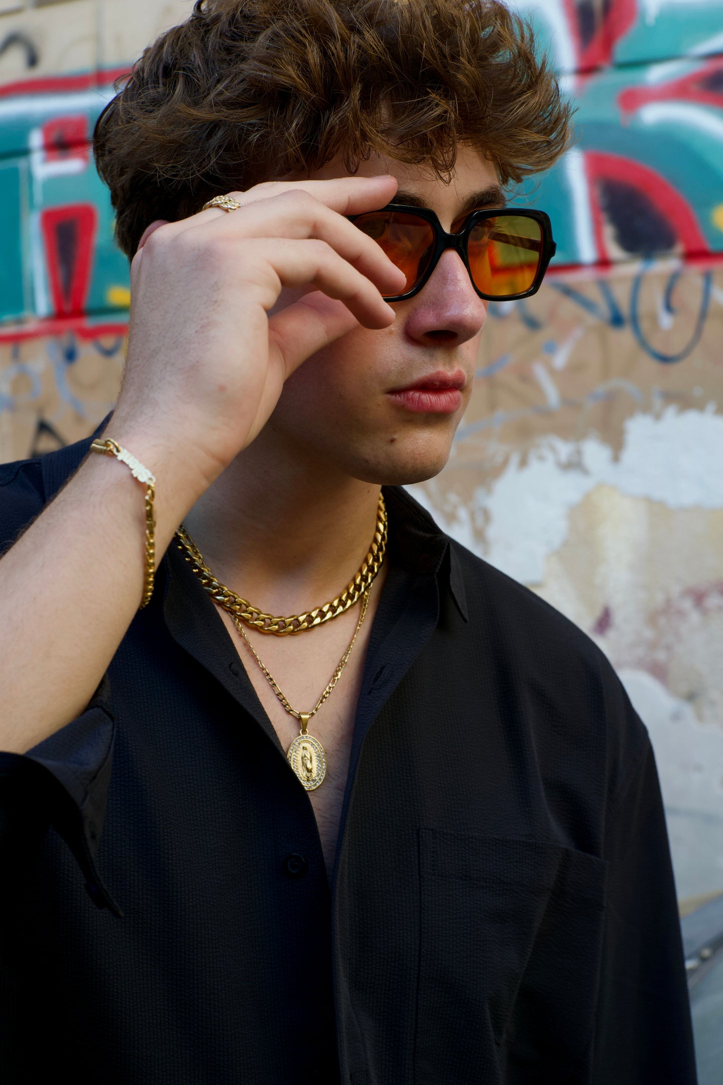 Golden Cuban Link Bracelet