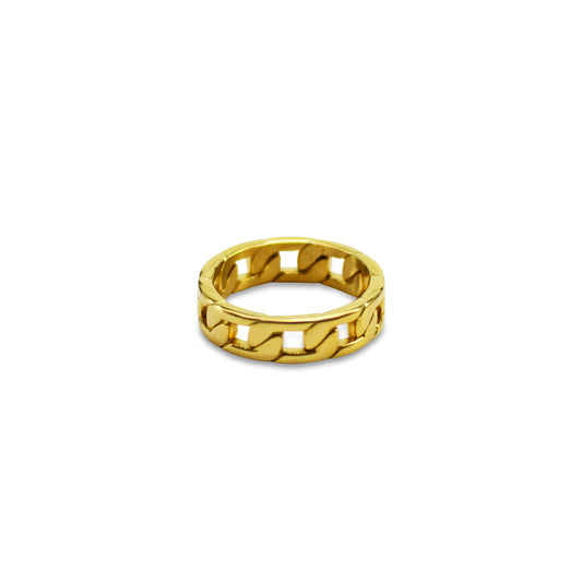 Golden Cuban Ring