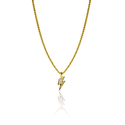 Iced Out Bolt Chain Gold